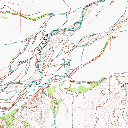Topographic Map of Tallahone Creek, TX