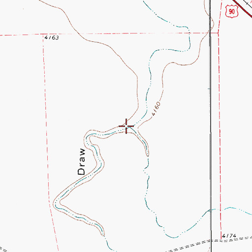 Topographic Map of Tally Slough, TX