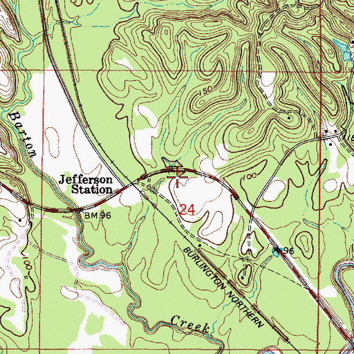 Topographic Map of Mount Pilgrim Church, AL