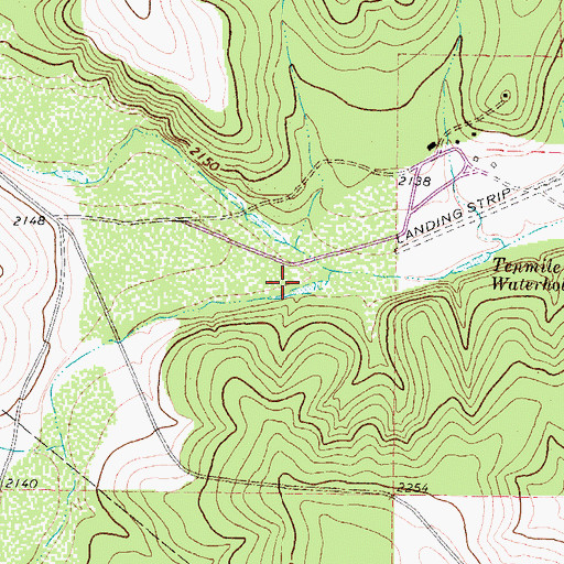 Topographic Map of Tenmile Draw, TX