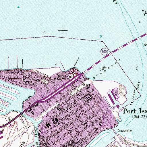 Topographic Map of Texas State Park, TX