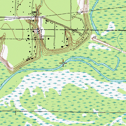 Topographic Map of The Cutoff, TX