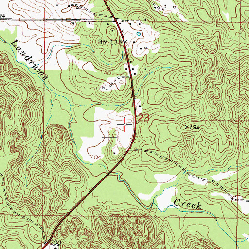 Topographic Map of Noland Store (historical), AL