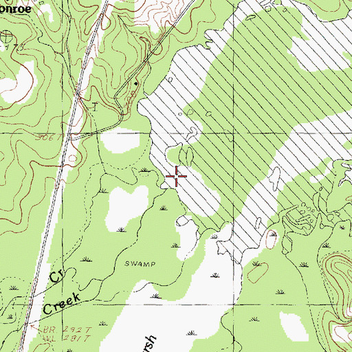 Topographic Map of Tiawichi Creek, TX