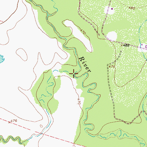 Topographic Map of Todos Santos Creek, TX