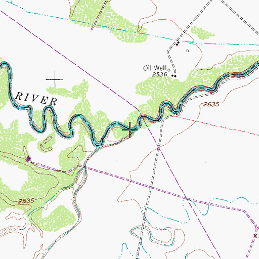 Topographic Map of Toyah Creek, TX