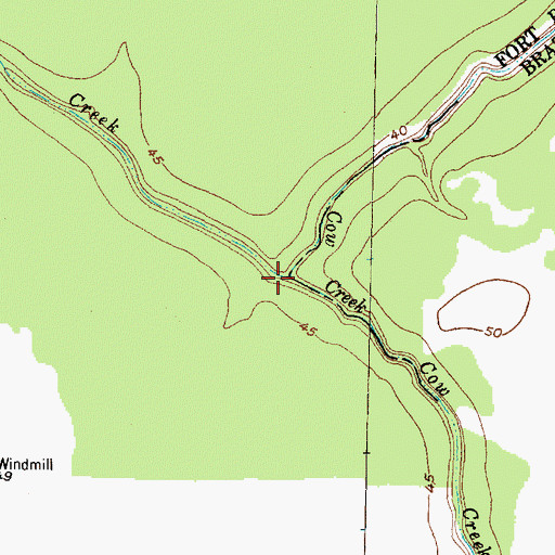 Topographic Map of Turkey Creek, TX