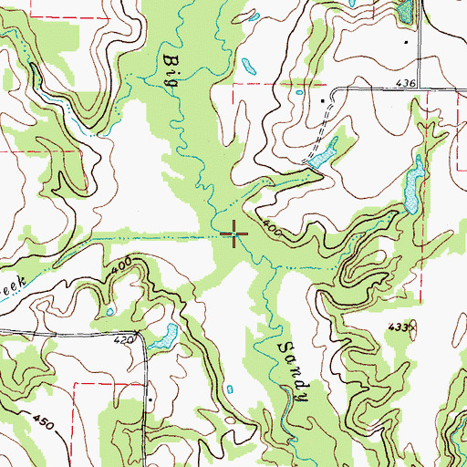 Topographic Map of Turkey Creek, TX