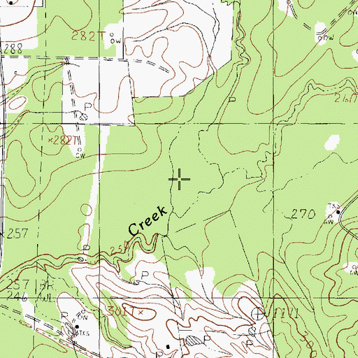 Topographic Map of Turkey Creek, TX