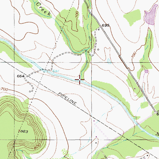 Topographic Map of Turkey Creek, TX
