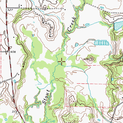 Topographic Map of Turkey Creek, TX