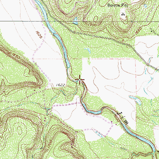 Topographic Map of Turtle Bayou, TX