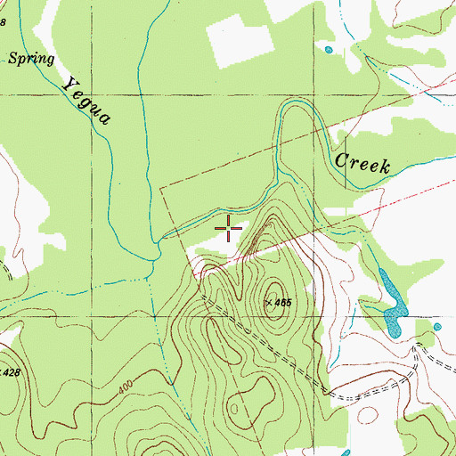 Topographic Map of Two Mile Branch, TX