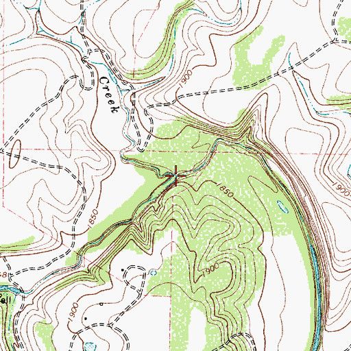 Topographic Map of Twomile Creek, TX