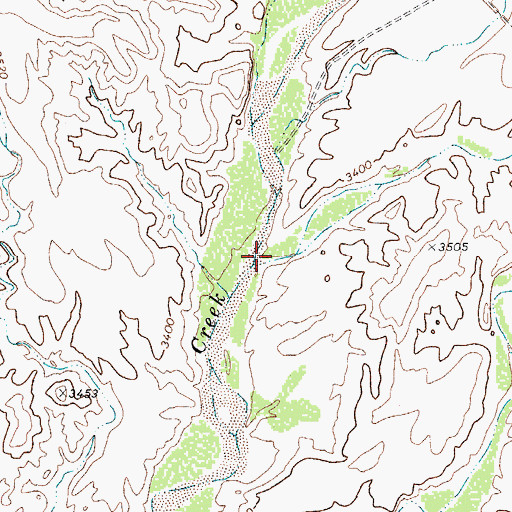Topographic Map of Vieja Canyon, TX