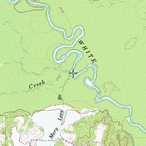 Topographic Map of Village Creek, TX
