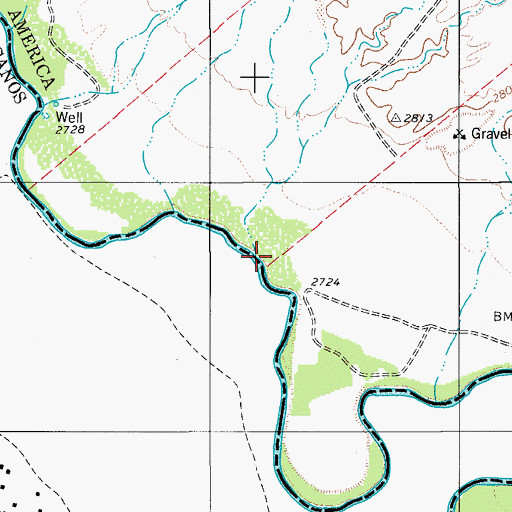 Topographic Map of Sparks Crossing, TX