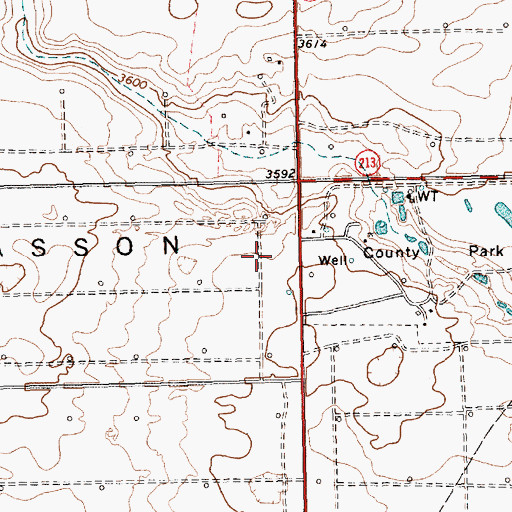 Topographic Map of Wasson Oil Field, TX