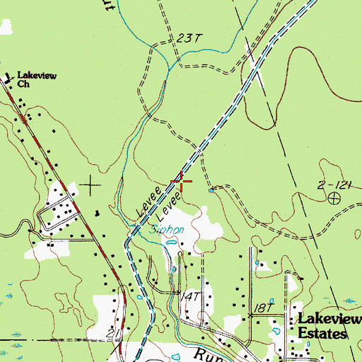Topographic Map of Weiss Canal, TX