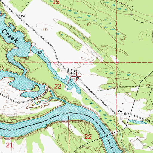 Topographic Map of Shady Grove (historical), AL