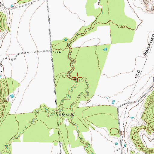 Topographic Map of West Fork Gunsolus Creek, TX