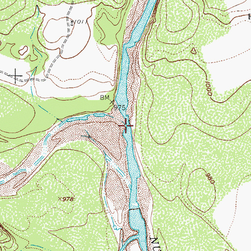 Topographic Map of West Nueces River, TX