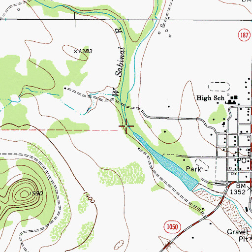Topographic Map of West Sabinal River, TX