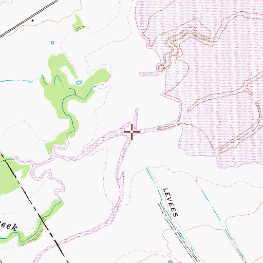 Topographic Map of White Rock Creek, TX