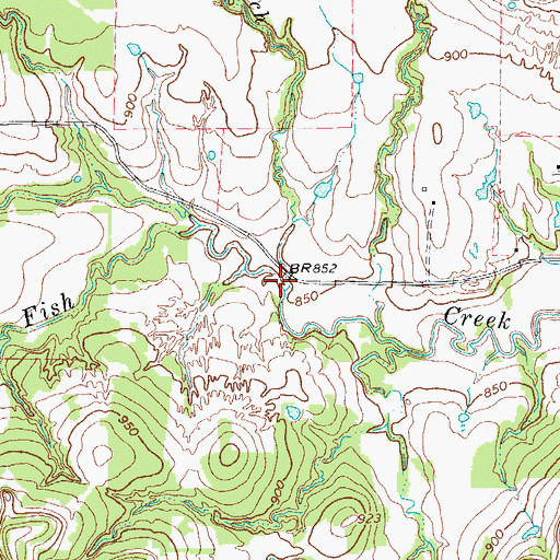 Topographic Map of Wilburn Branch, TX