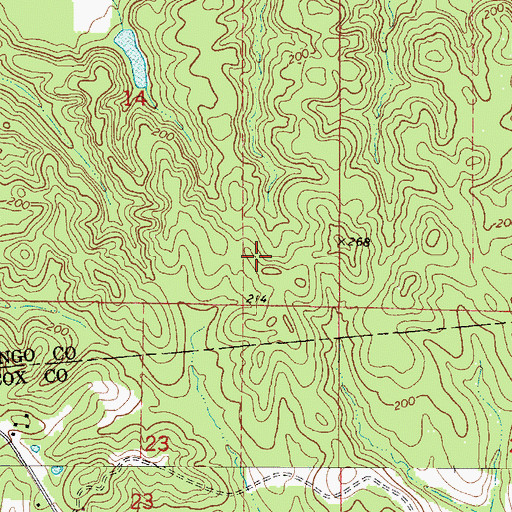 Topographic Map of Wilma School (historical), AL