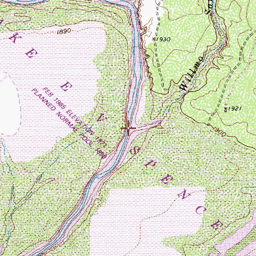 Topographic Map of Willmo Sand Creek, TX