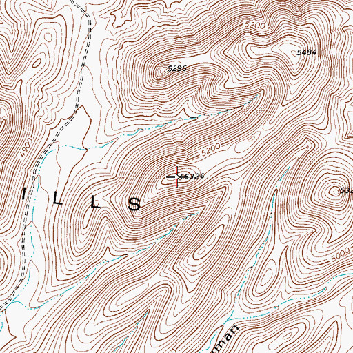 Topographic Map of Y-Six Hills, TX