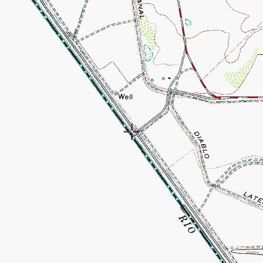 Topographic Map of Bayers Crossing, TX