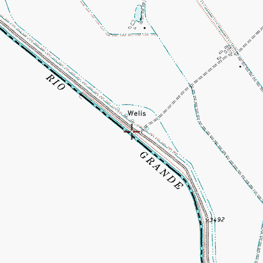 Topographic Map of Esperanza Crossing, TX