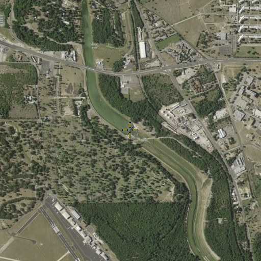 Aerial/Satellite Image of Espada Dam, TX