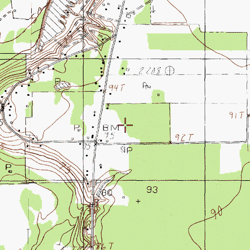 Topographic Map of New Hope, TX