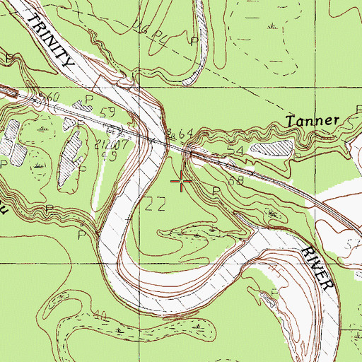 Topographic Map of Franklin, TX