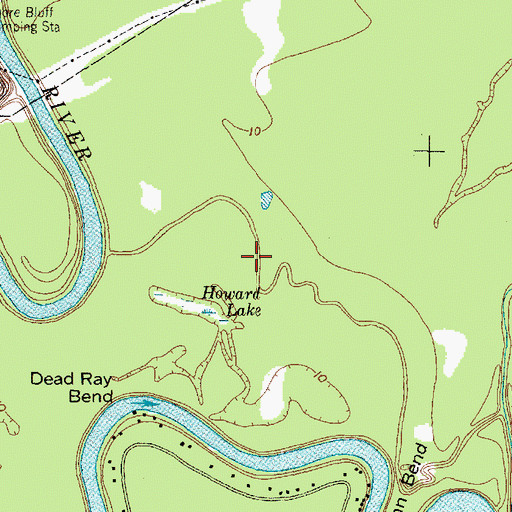 Topographic Map of The Cut Off, TX