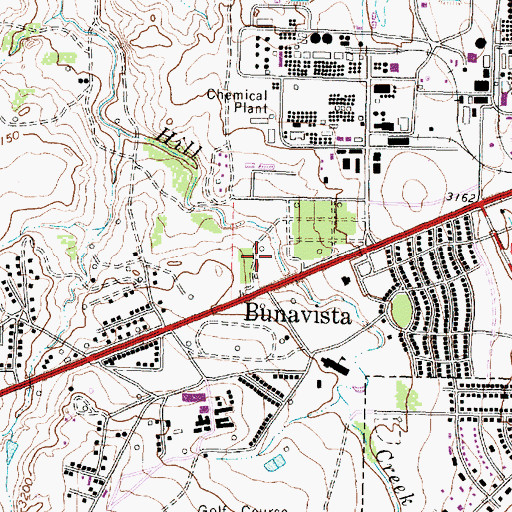 Topographic Map of Philrich, TX