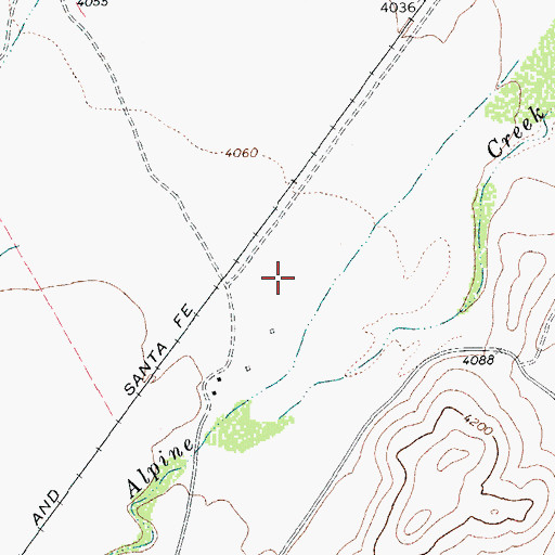 Topographic Map of Titley, TX