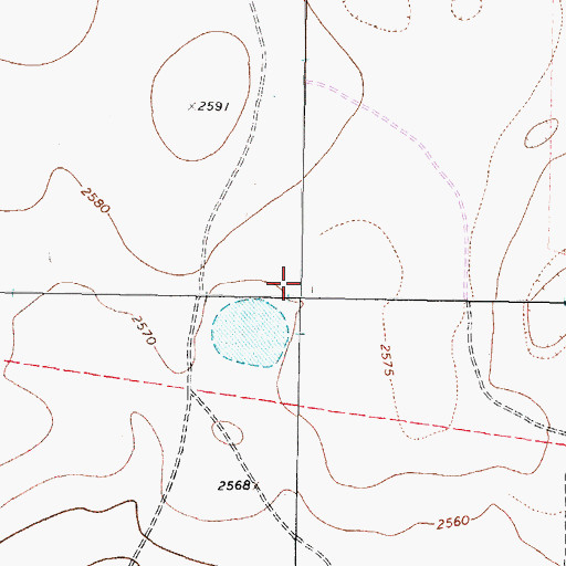 Topographic Map of Edwards Plateau, TX
