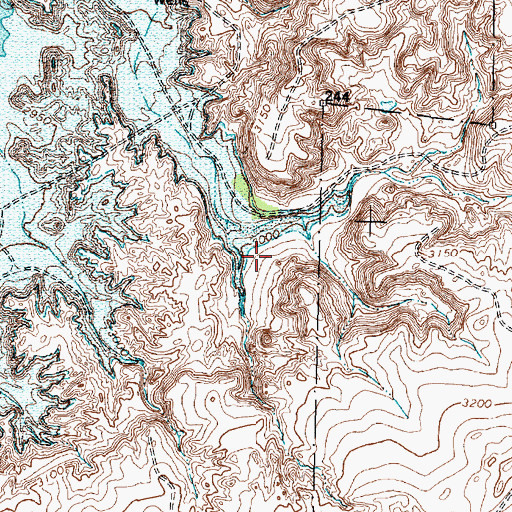 Topographic Map of Alibates Flint Quarries National Monument, TX