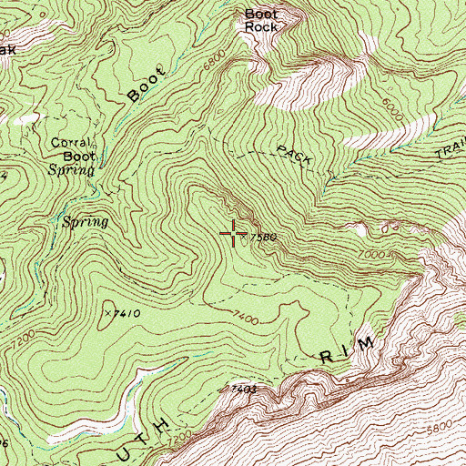 Topographic Map of Townsend Point, TX