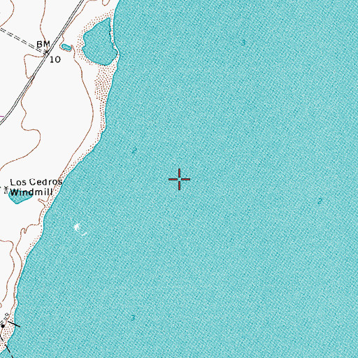 Topographic Map of Beacrofts Hole, TX