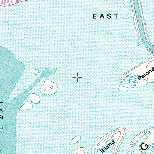 Topographic Map of Littles Flats, TX