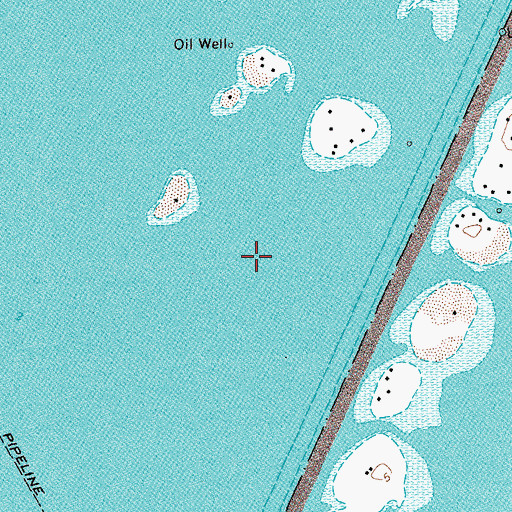 Topographic Map of Oalesby Hole, TX