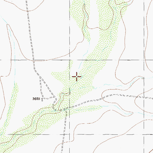 Topographic Map of Butcherknife Draw, TX