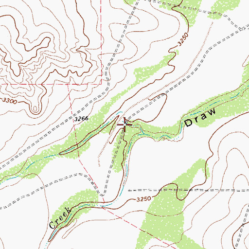 Topographic Map of Upper Coyanosa Draw, TX