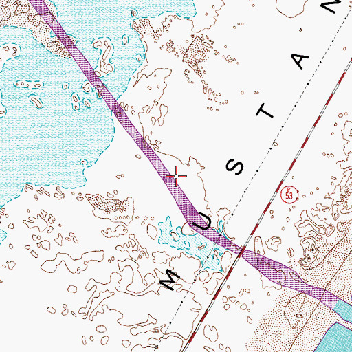 Topographic Map of Fish Pass, TX