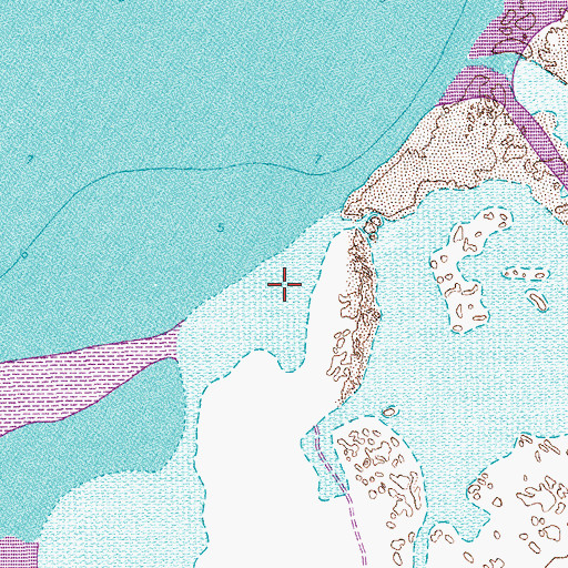 Topographic Map of Grants Cove, TX